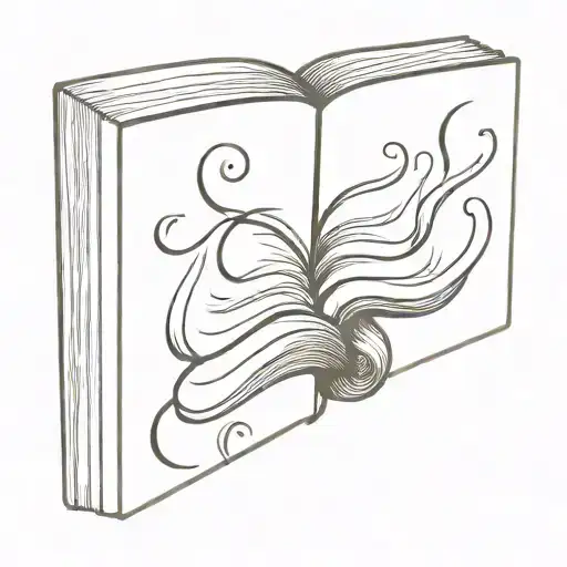 Open Book With Pages Turning