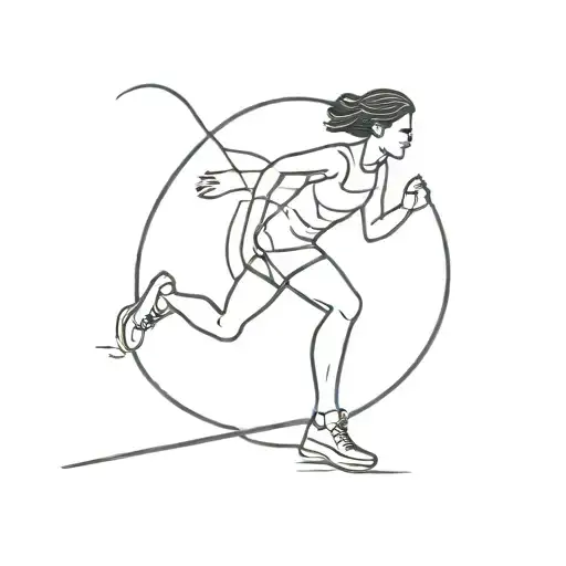 Running Track Symbol
