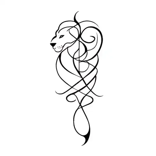 Leo And Gemini Zodiac Sign Intertwined