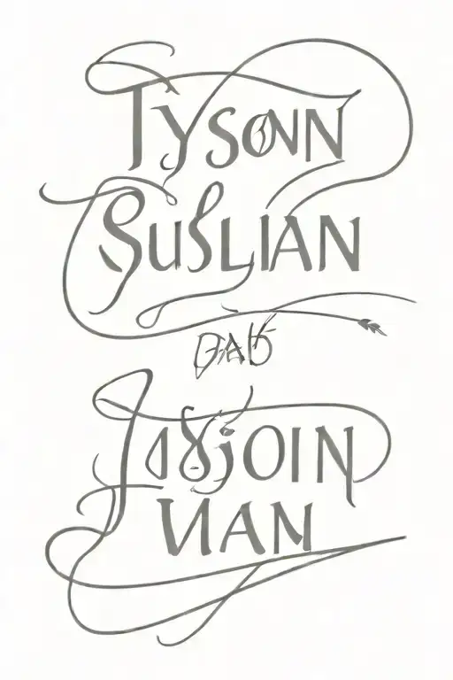 Tyson And Sultan And Mom And Dad Name Written