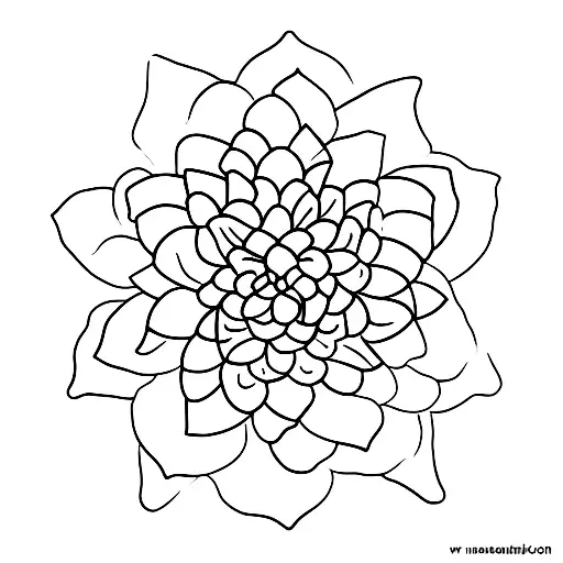 A Water Lily Blooming On Lower Back