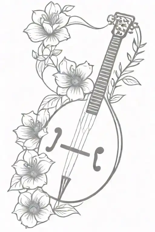 Floral Mandolin