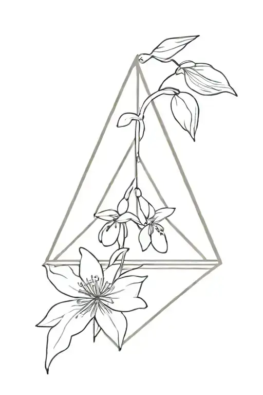 Triangle Snowdrop Gemini Sign