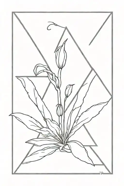 Triangle Snowdrop Gemini Sign