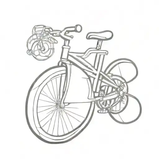 Bike And Music With Letter A And J In Metallica Font