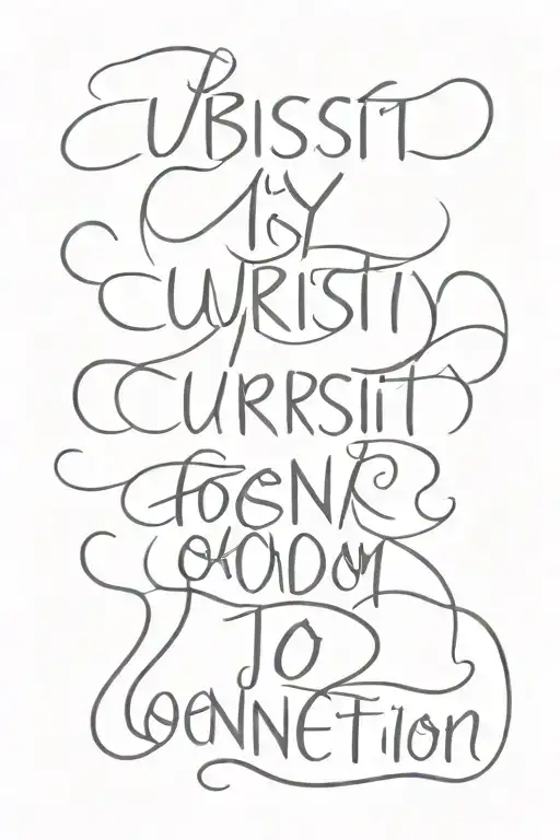 Text Saying Curiosity Connection Freedom Joy Written