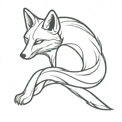 Fox Full Body Twisted Position