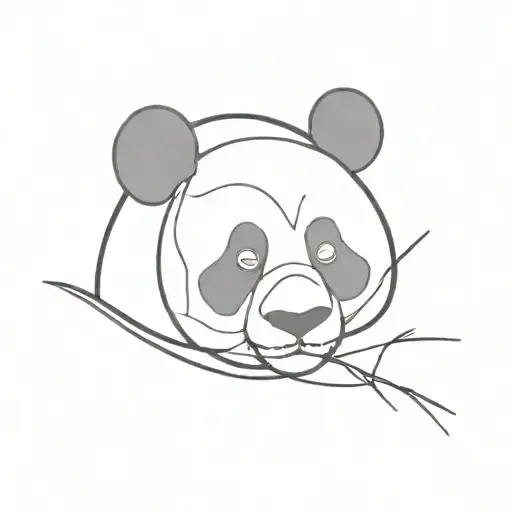 Panda Abstract One Line