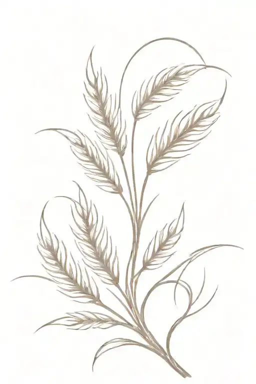 Wheat Sheaf With Sun Rays