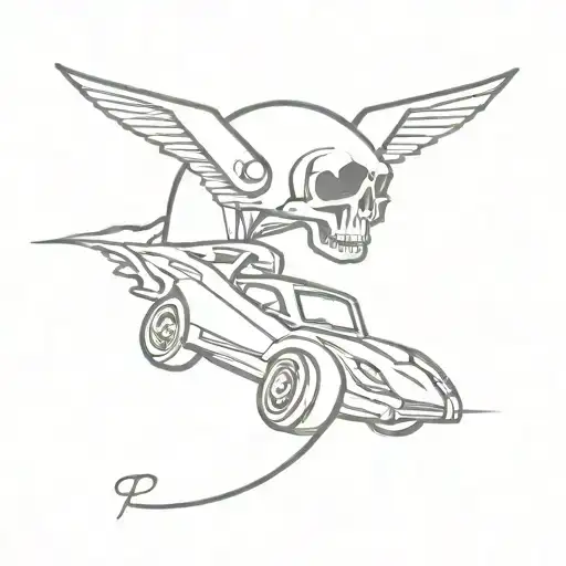 Car Turbo With Ghost Emerging