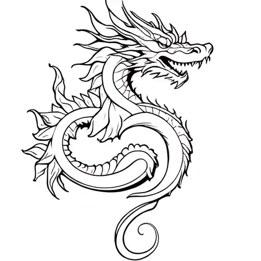 Cuban Crest Dragon Curled