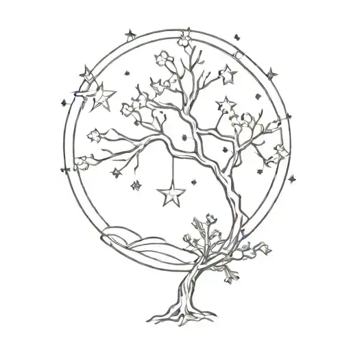 Shooting Star Tree Dice