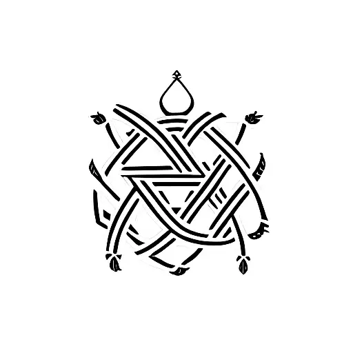 Jewish And Indian Symbol