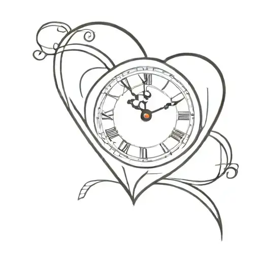 Clock In Heart