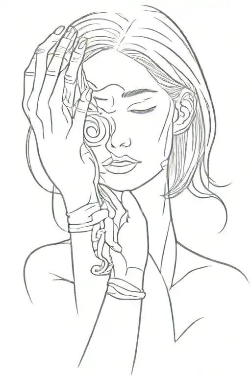 Woman Holding Mask In Front Of Her Hiding A Sadness Misery Pain