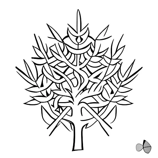 Lebanese Cedar Tree From The Lebanese Flag