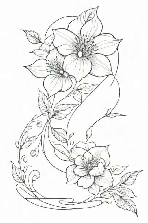 Arm Shoulder Wrap Floral Patterns