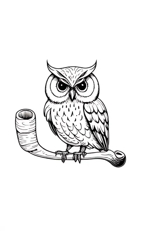Owl And Pipe