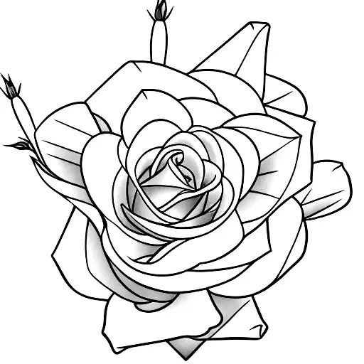 Freesias Surrounding A Rose And Cactus Rose