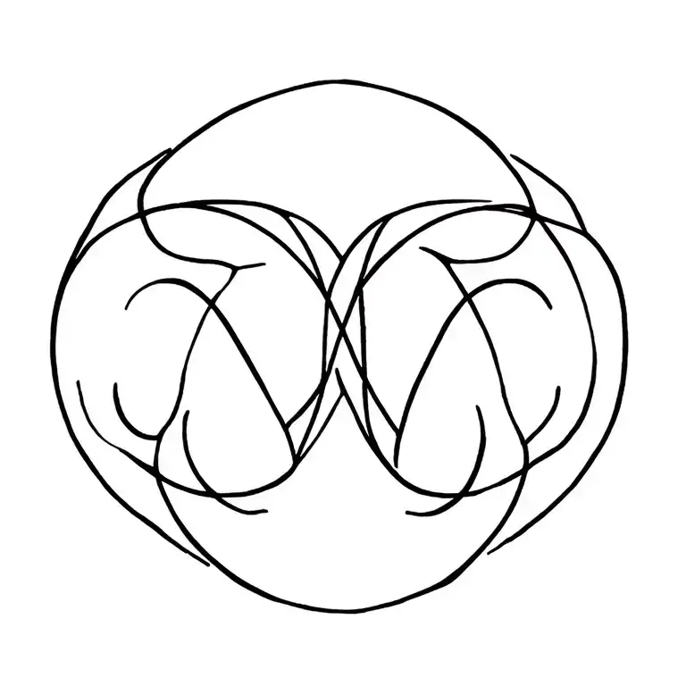 Aries Symbol Intertwined