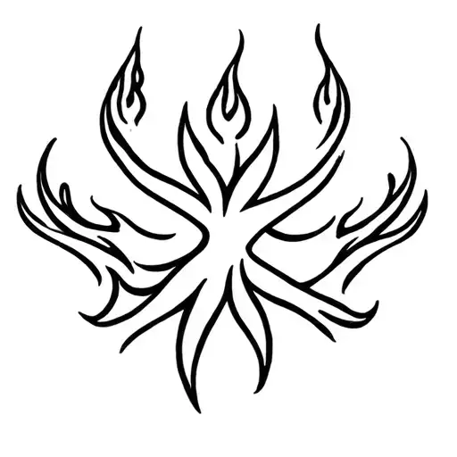 Survivor In Fire Flames