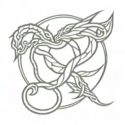 Basic Celtic Knot Dragon