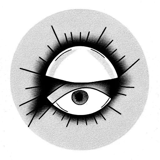 Eye Inside Of A Square Inside Of A Circle