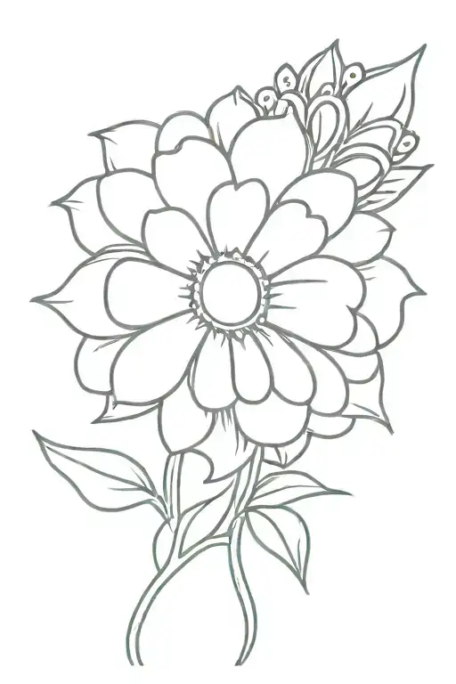 Simple Daisy With A Crown