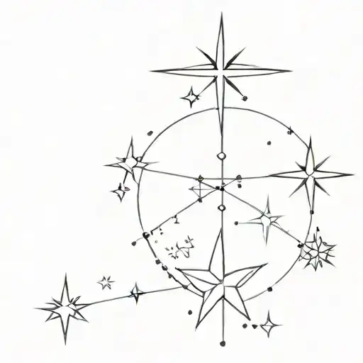 Southern Cross With Taiwanese Star Constellation