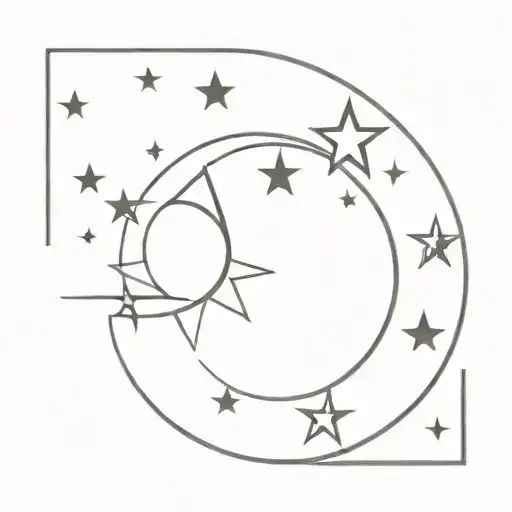 Moon Stars Minimalism