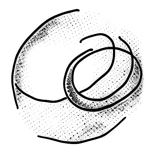 Enso Ring With Waves