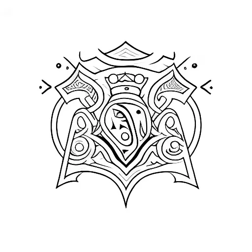 Long Tattoo Of A Sword