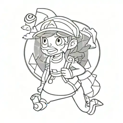 Gravity Falls Card Black White Mabel Dipper