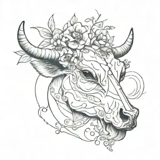Zombie Cow Skull