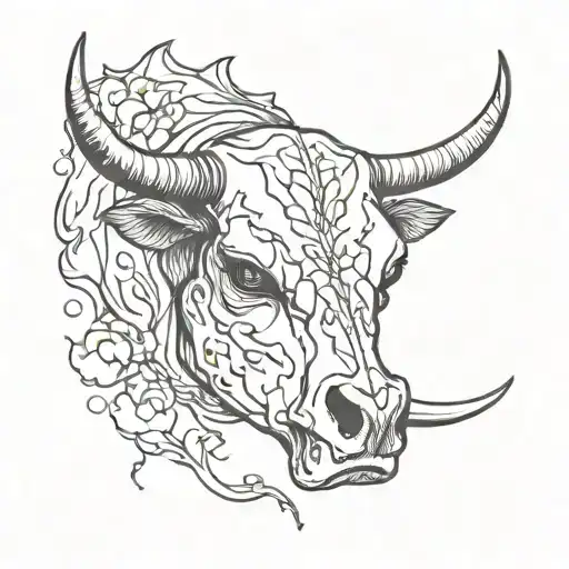 Zombie Cow Skull