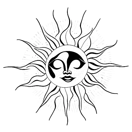 Sun Dance Stick Figure
