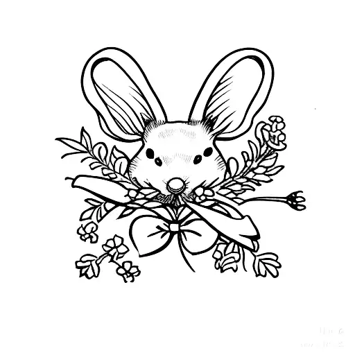 Mouse With Bow Cicely Mary Barker