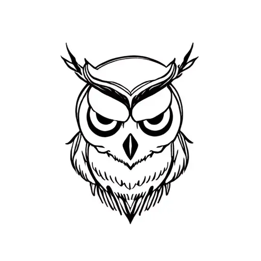Skull And Owl
