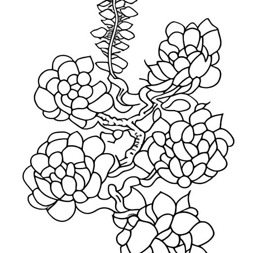 Male Branch Of Sakura In Color Size 15 Centimeters