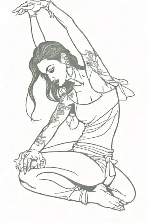 Chicano Female Street Dancer Freely