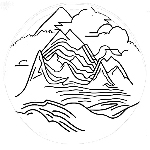 A Mountain Hiking Trail Winding Around A Stack Of Romance Novels