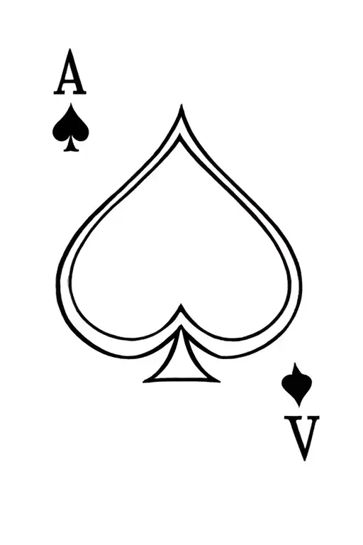 Ace Spade Half Sleeve