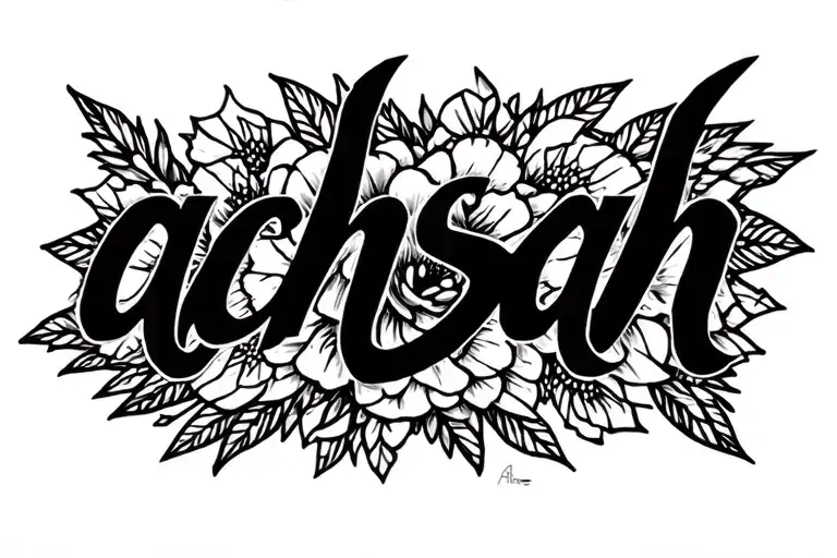 Hidden Word 'Achsah' With Minimalist Tattoo Featuring