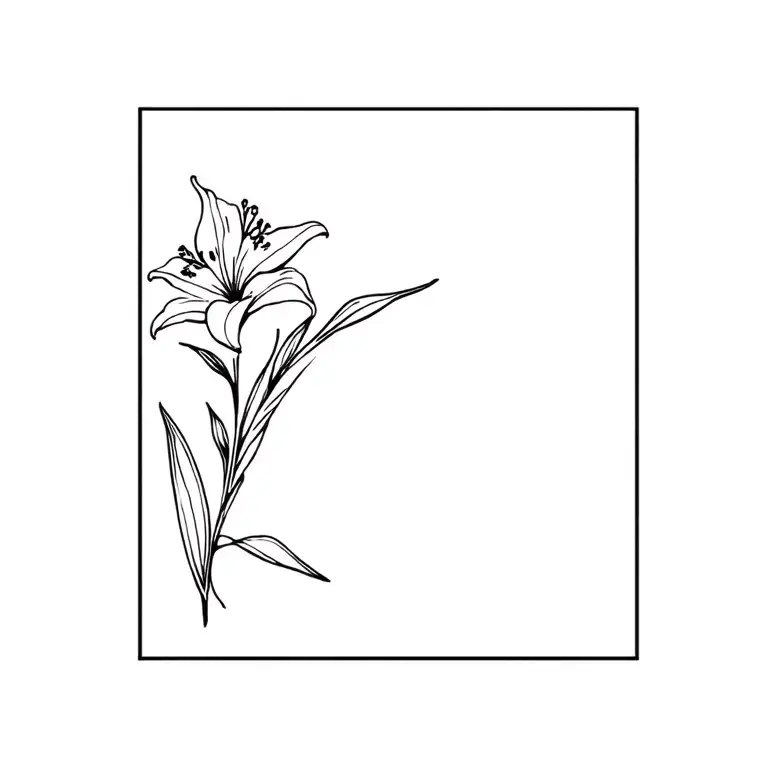 Lily Of The Incas And Larkspur Flower