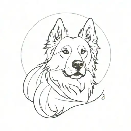 Golden Retriever X Husky Dog