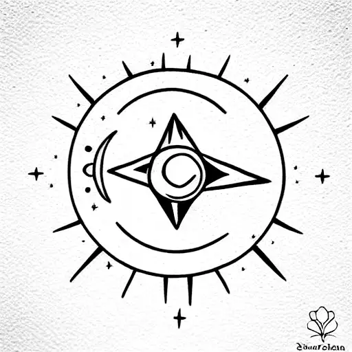 Sun And Moon And A Star