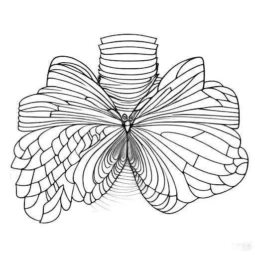 A Surreal Landscape Made Of Book Pages With Butterflies Fluttering Around Tattoo