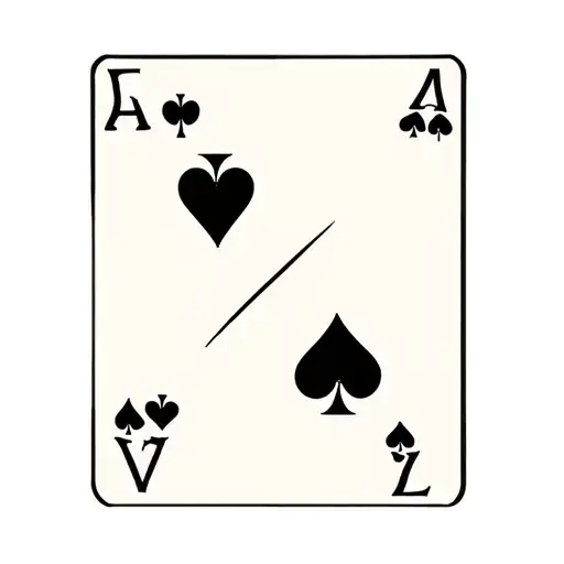 Seven Of Spades Andtwo Of Diamonds Playing Card Tattoo