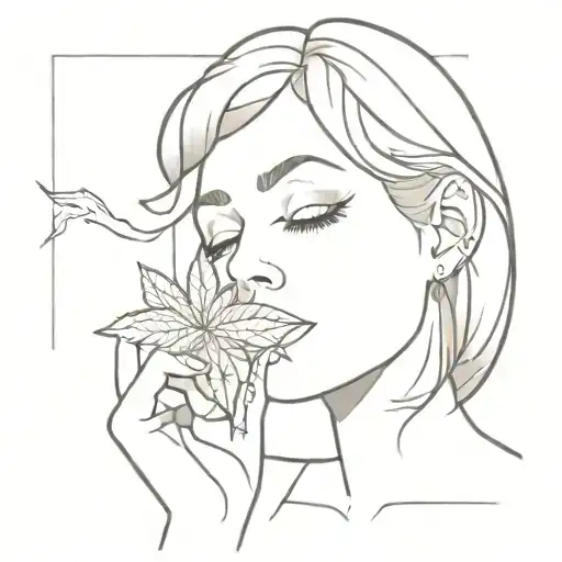 Crazy Woman Smoking Weed