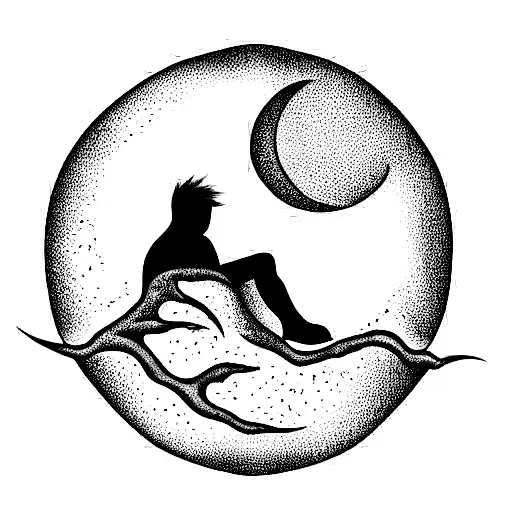 Jack Frost Sitting On The Dreamwork's Moon